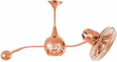 Matthews Fan Company - B2K-CP-MTL - 40" Ceiling Fan - Brisa 2000 - Polished Copper