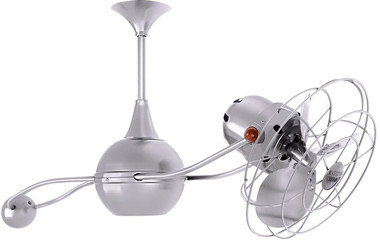 Matthews Fan Company - B2K-BN-MTL-DAMP - 40" Ceiling Fan - Brisa 2000 - Brushed Nickel