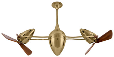 Matthews Fan Company - AR-PB-WD - 48" Ceiling Fan - Ar Ruthiane - Polished Brass