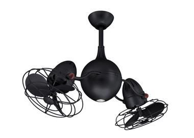 Matthews Fan Company - AQ-BK-MTL - 38" Ceiling Fan - Acqua - Matte Black