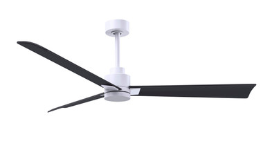 Matthews Fan Company - AK-MWH-BK-56 - 56" Ceiling Fan - Alessandra - Matte White