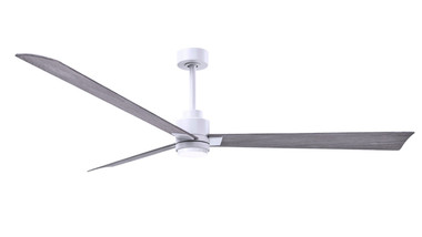 Matthews Fan Company - AKLK-MWH-BW-72 - 72" Ceiling Fan - Alessandra - LK - Matte White