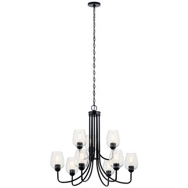 Kichler - 44378BKCS - Nine Light Chandelier - Valserrano - Black