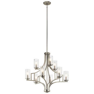 Kichler - 44073NI - Nine Light Chandelier - Vara - Brushed Nickel