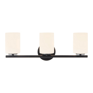 Kuzco Lighting - VL0712722BK - Three Light Bathroom Vanity - Ezra - Black