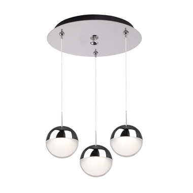 Kuzco Lighting - MP402801CH-03 - LED Pendant - Pluto - Chrome