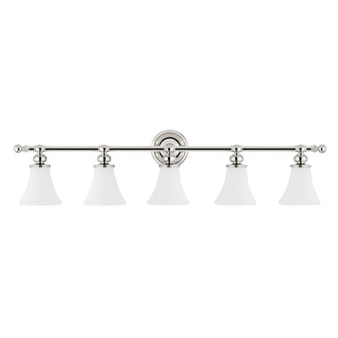 Hudson Valley - 4505-PN - Five Light Bath Bracket - Weston - Polished Nickel