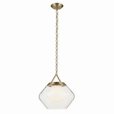 Kichler - 52783CPZ - One Light Pendant - Nella - Champagne Bronze
