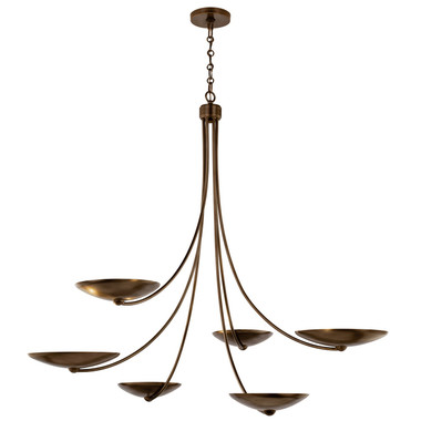 Kichler - 52857LBRLBZ - Six Light Chandelier - Palmela - Lacquered Brass