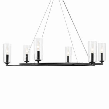 Kichler - 52771BK - Six Light Chandelier - Harpin - Black