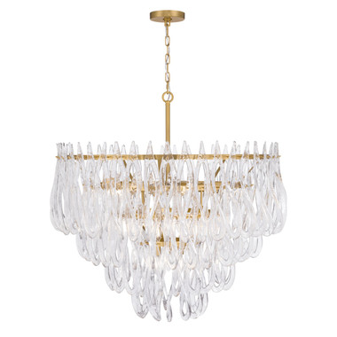Metropolitan - N3129-732 - 15 Light Pendant - Glassara - Legacy Brass