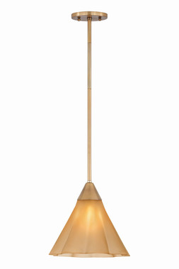 Mitzi - H1096701S-AGB - One Light Pendant - Gabrielle - Aged Brass