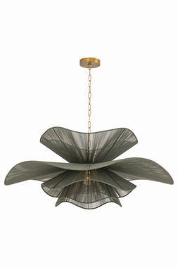Mitzi - H1084701L-PBR - One Light Chandelier - Amanda - Patina Brass