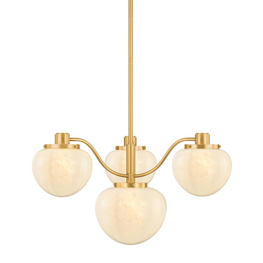 Mitzi - H1093804-AGB - Four Light Chandelier - Kristen - Aged Brass