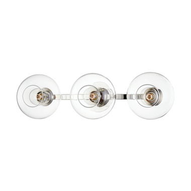 Mitzi - H270103-PN - Three Light Wall Sconce - Margot - Polished Nickel