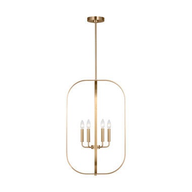 Generation Lighting - GLC1316SB - Six Light Chandelier - Loretto - Satin Brass