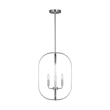 Generation Lighting - GLC1304BS - Four Light Chandelier - Loretto - Brushed Nickel