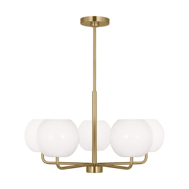 Generation Lighting - GLC1055EN3/SB - Five Light Chandelier - Rory - Satin Brass