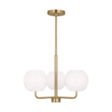 Generation Lighting - GLC1043EN3/SB - Three Light Chandelier - Rory - Satin Brass