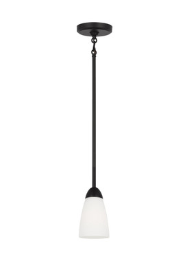 Generation Lighting - 6120201EN3-112 - One Light Mini Pendant - Seville - Midnight Black