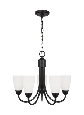 Generation Lighting - 3120205EN3-112 - Five Light Chandelier - Seville - Midnight Black
