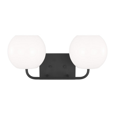 Generation Lighting - GLV1012MBK - Two Light Vanity - Rory - Midnight Black
