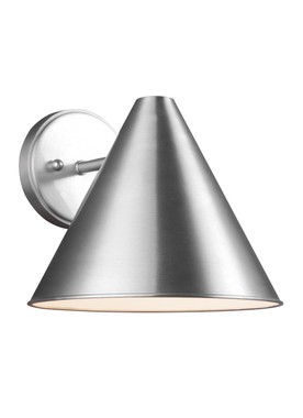 Generation Lighting - 8538501-04 - One Light Outdoor Wall Lantern - Crittenden - Satin Aluminum