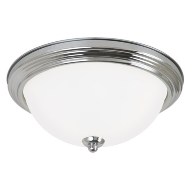 Generation Lighting - 77065-05 - Three Light Flush Mount - Geary - Chrome