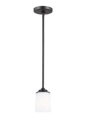 Generation Lighting - 6130701EN3-112 - One Light Mini-Pendant - Kemal - Midnight Black