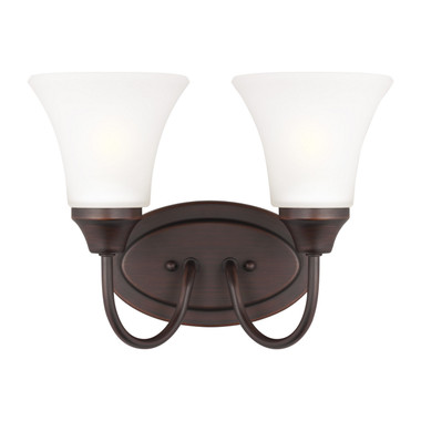 Generation Lighting - 44806EN3-710 - Two Light Wall / Bath - Holman - Bronze