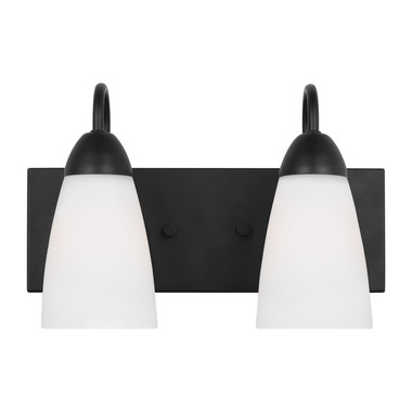 Generation Lighting - 4420202-112 - Two Light Wall / Bath - Seville - Midnight Black