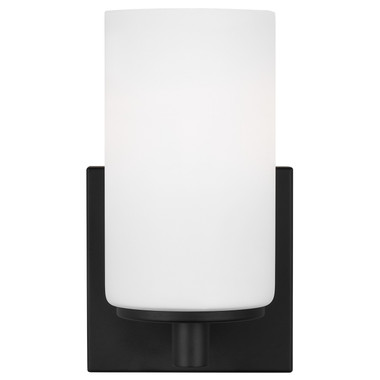Generation Lighting - 4139101EN3-112 - One Light Wall / Bath Sconce - Hettinger - Midnight Black
