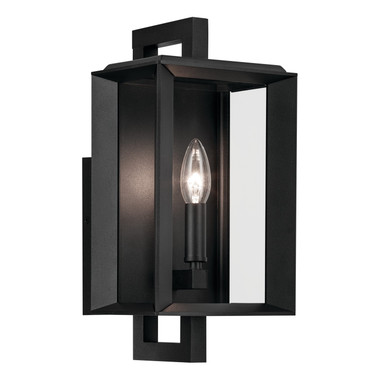 Kichler - 59131BKT - One Light Outdoor Wall Mount - Kroft - Textured Black