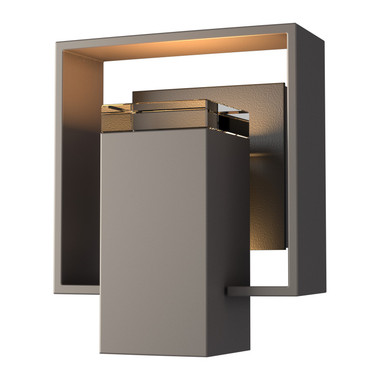 Hubbardton Forge - 302601-SKT-77-80-ZM0546 - One Light Outdoor Wall Sconce - Shadow Box - Coastal Dark Smoke