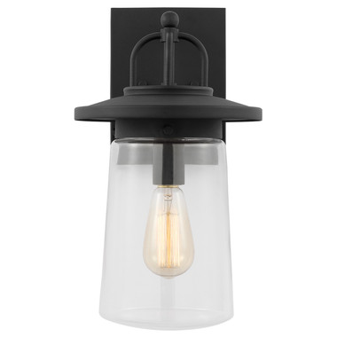 Generation Lighting. - 8608901-12 - One Light Outdoor Wall Lantern - Tybee - Black