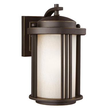 Generation Lighting. - 8547901-71 - One Light Outdoor Wall Lantern - Crowell - Antique Bronze