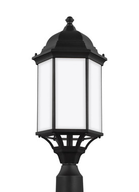 Generation Lighting. - 8238751EN3-12 - One Light Outdoor Post Lantern - Sevier - Black