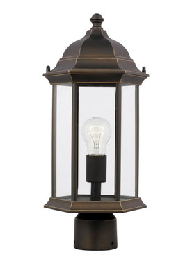 Generation Lighting. - 8238651EN3-71 - One Light Outdoor Post Lantern - Sevier - Antique Bronze