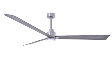 Matthews Fan Company - AKLK-BN-BW-72 - 72"Ceiling Fan - Alessandra - LK - Brushed Nickel