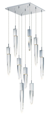 ET2 - E31246-20PC - LED Pendant - Quartz - Polished Chrome
