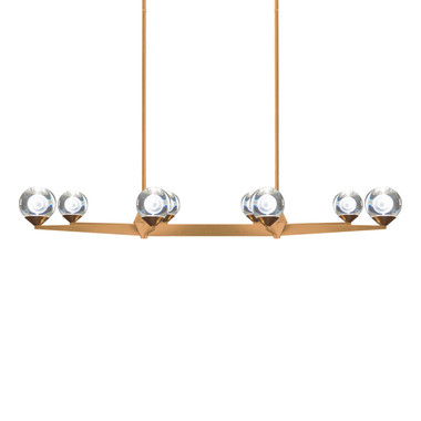 Modern Forms - PD-82044-AB - LED Chandelier - Double Bubble - Aged Brass
