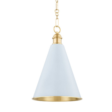 Mitzi - H761701A-AGB/SAO - One Light Pendant - Fenimore - Aged Brass