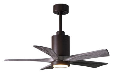 Matthews Fan Company - PA5-TB-BW-42 - 42"Ceiling Fan - Patricia - Textured Bronze