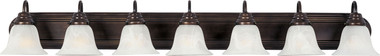 Maxim - 8016MROI - Seven Light Bath Vanity - Essentials - 801x - Oil Rubbed Bronze