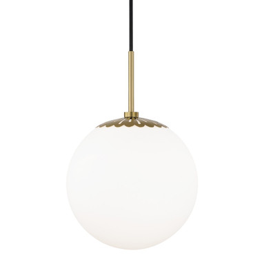 Mitzi - H193701L-AGB - One Light Pendant - Paige - Aged Brass