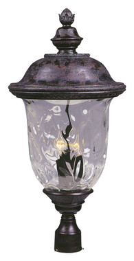 Maxim - 3421WGOB - Three Light Outdoor Pole/Post Lantern - Carriage House DC - Oriental Bronze