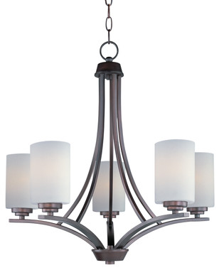 Maxim - 20035SWOI - Five Light Chandelier - Deven - Oil Rubbed Bronze