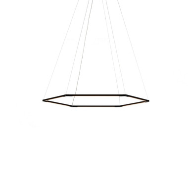 Koncept - ZBP-16-H-SW-MTB-CNP - LED Pendant - Z-Bar Pendant - Matte Black