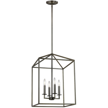 Generation Lighting. - 5115004EN-710 - Four Light Hall / Foyer - Perryton - Bronze