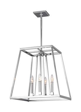 Visual Comfort Studio - F3150/4CH - Four Light Lantern - Conant - Chrome